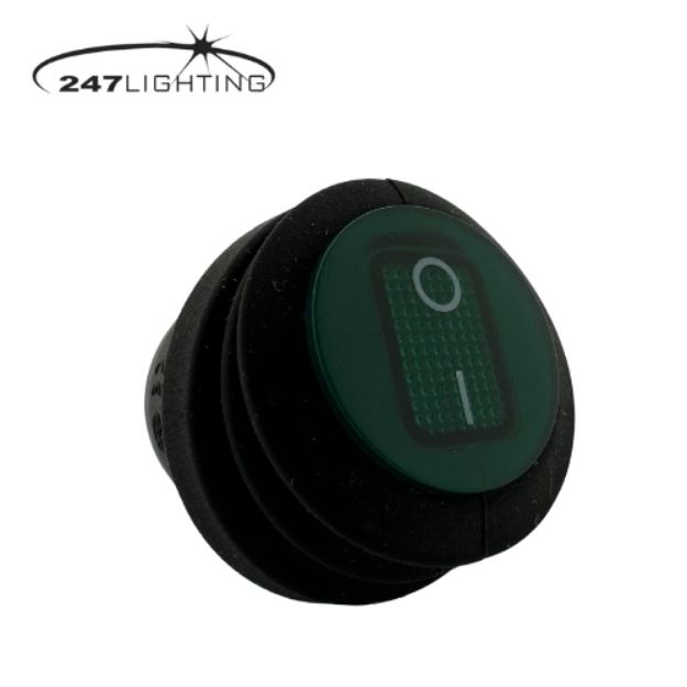 Picture of Illuminated Rocker Mini Switch Green | 20mm